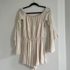 NWT off the shoulder romper